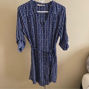Beautiful blue summer/fall dress with long sleeves